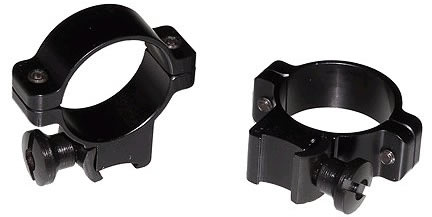 Burris 22 Standard/Deluxe Rings 420071, 22 Calibers, Medium, 1", Black Aluminum