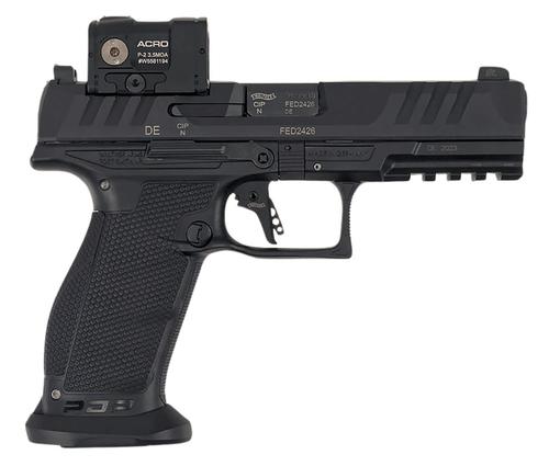 Walther PDP w/Optic Optic Ready Pistol 2881225PRO, 9mm Luger, 4.50in, Black Finish, 18 Rds