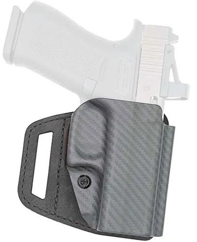 Versacarry V-Slide Holster, Outside The Waistband, Essential Kydex/Black leather, Fits Sig P320 (VSL111P320)