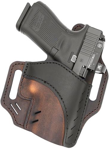 Versacarry Guardian OWB Holster, Horizon Design, Brown Base/Black Patch, Size 1 (UGH1BRN)