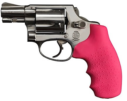 Hogue S&W J Frame Rubber Grip, Pink (60027)