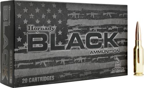 Hornady Black Rifle Ammunition 81604, 6mm ARC, Boat Tail Hollow Point Match, 105 gr, 2750 fps, 20 Rd/Bx