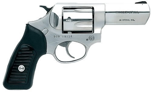 Ruger KSP-821X Revolver 5737, 38 Special, 2 1/4 in, Rubber Grip, Satin Stainless Finish, 5 Rd, Fixed Sights