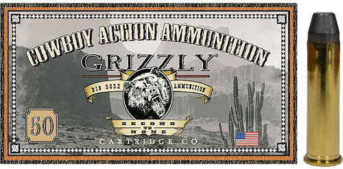 Grizzly Ammunition Cowboy Action Pistol Ammunition GC357M8, 357 Mag, Round Nose Flat Point, 158 GR, 1000 fps, 50 Rd/bx