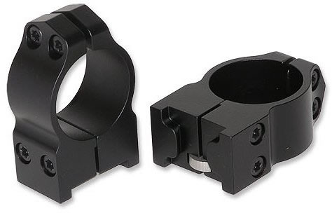 Warne Permanent Attach Ruger Rings 2RM, Ruger Blackhawk & Redhawk, High, 1 in, Matte