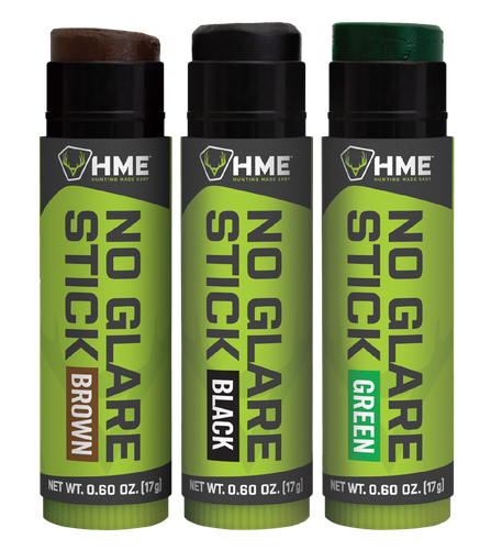 HME Camo Face Paint Kit Black/Brown/Dark Green, Glare-Reducing Sticks, HME-STK-3PK