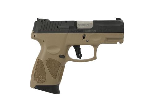 Taurus G2C Pistol 1-G2C931-4X12MF, 9mm, 3.25in, FDE Polymer Grips, 12 Rds