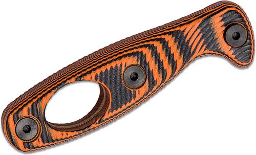 ESEE Knives Xancudo Handle, Orange/Black G10 3D Handle w/Carabiner Hole (XAN1-HANDLE)