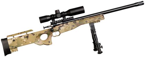 Crickett Precision Scope Package Single Shot Rifle KSA2147, 22 LR, 16 1/8" Threaded, Multi Cam Stock, Blued Steel Finish