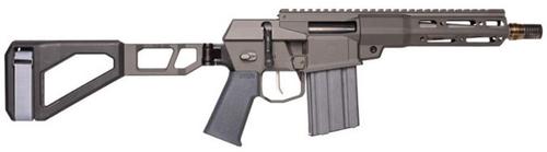 Q Mini Fix Bolt Action Pistol MINIFIX-300BLK-8IN-PISTOL, 300 AAC Blackout, 8", Gray Finish, Collapsible Brace, 10 Rds