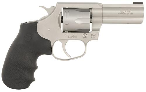 Colt King Cobra Revolver KCOBRASM3BB, 357 Mag, 3in, Black Hogue Overmolded Grips, Stainless Steel Frame Finish, 6 Rds