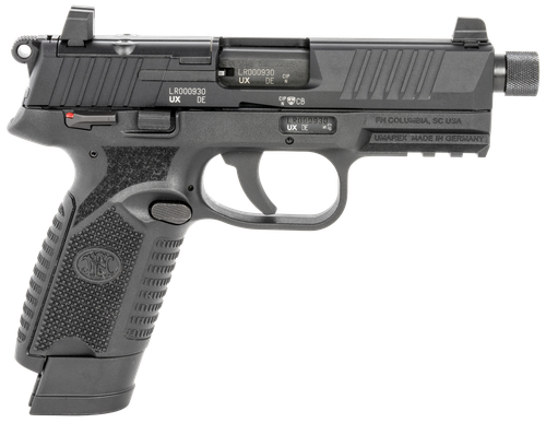 FN 502 Tactical Pistol 66101010, 22 LR, 4.6", Black Grips, Black Finish, 15 Rds