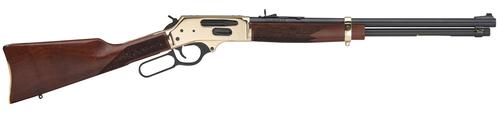 Henry Side Gate Lever Rifle H02435, 35 Remington, 20", Walnut Stock, Brass Receiver/Blued Barrel Finish, 5 Rds