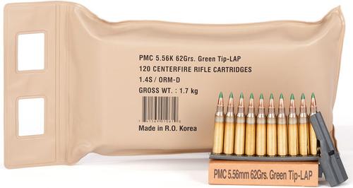 PMC Battle Pack Bulk Rifle Ammunition 556XBP, 5.56 NATO, Full Metal Jacket Boat Tail, 55 GR, 3270 fps, 200 Rd/box
