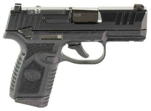FN Herstal Reflex MRD Optic Ready Pistol 66101418, 9mm Luger, 3.30in, Black Stippled, Black Finish, 15 Rds