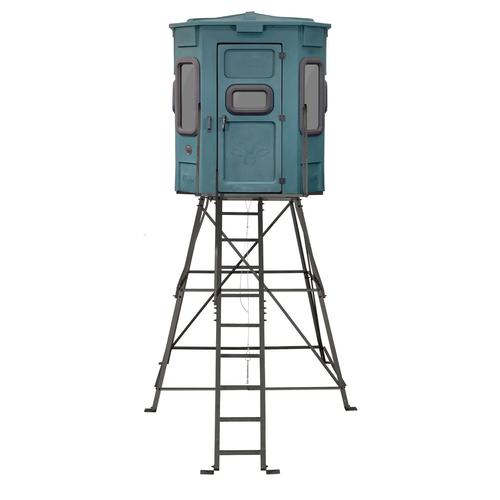 Titan Hunting Blinds The Pro Combo Bow & Rifle Blind w/8' Tower, Forest Green (TB-PRO-G-8)