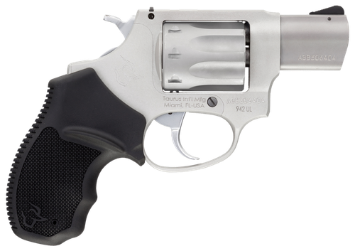 Taurus 942 Rimfire Revolver 2942029, 22 LR, 2", Black Polymer Grip, Matte Stainless Finish, 8 Rd