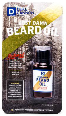 Duke Cannon Best Damn Beard Oil, Travel Size (BLISTEREDMINIBDOIL)