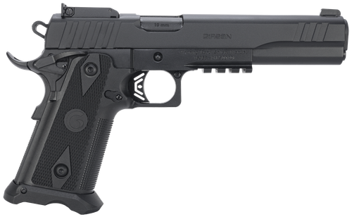 EAA Witness2311 Optic Ready Pistol 395075, 10mm Auto, 6in, Black Checkered Polymer Grips, Black Finish, 15 Rds