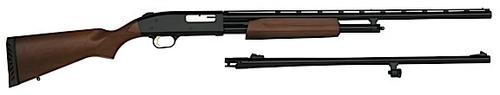 Mossberg 500 Combo Shotgun 54282, 20 Gauge, 24 in Rifled & 26 in VR Ported, 3" Chmbr, Wood, Accu Choke, Rifle Sights