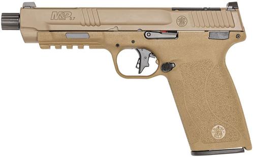 Smith & Wesson M&P 5.7 Semi-Auto Pistol 14004, 5.7x28mm, 5 in, Optics Ready, Threaded, FDE Finish, 22 Rds