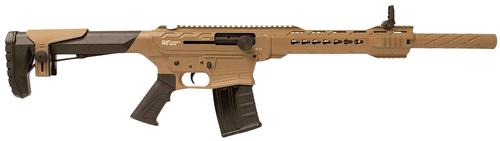 GForce GF25 Semi-Auto Shotgun GF2512FDE, 12 Gauge, 20", 3" Chmbr, Black Synthetic Stock, 5 Rds