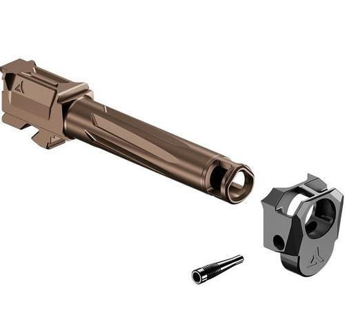RADIAN Weapons Afterburner + Ramjet Barrel / Compensator R0834 For Glock 19 Gen 4, Bronze Barrel