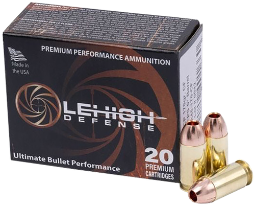 LeHigh Defense Controlled Fracturing Pistol Ammunition LA45170CF, 45 Automatic Colt Pistol ACP, 170 gr, 1050 fps, 20 Rd/Bx