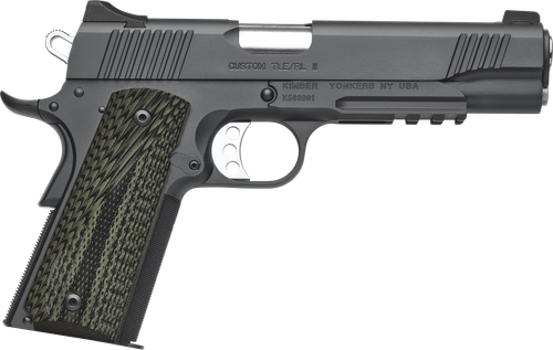 Kimber 3200336 Custom TLE/RL II Pistol - 45 ACP, 5 in Barrel, Matte Black Oxide Frame/Slide