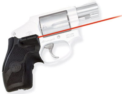 Crimson Trace LG-405 Front Activation Lasergrip For S&W J-Frame Round Butt