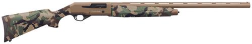 Charles Daly 601 Shotgun 930328, 12 Gauge, 28", 3" Chmbr, Flat Dark Earth Finish Aluminum Receiver, Woodland Camo Synthetic Stock