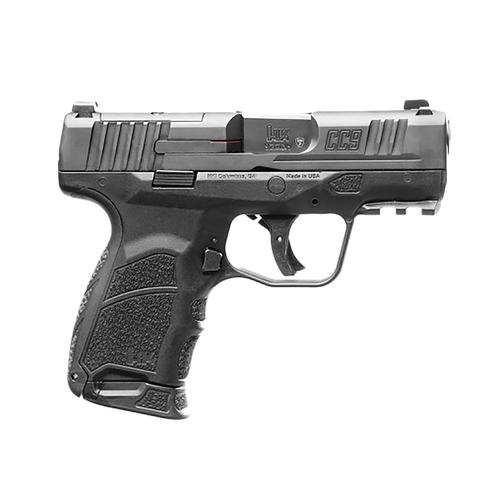 Heckler & Koch CC9 Optic Ready Pistol 81000551, 9mm Luger, 3.32in, Black Interchangeable Backstrap Grips, Black Finish, 10 Rds