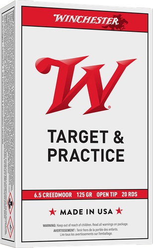 Winchester USA Rifle Ammunition USA65CM, 6.5 Creedmoor, JHP, 125 GR, 20 Rd/bx