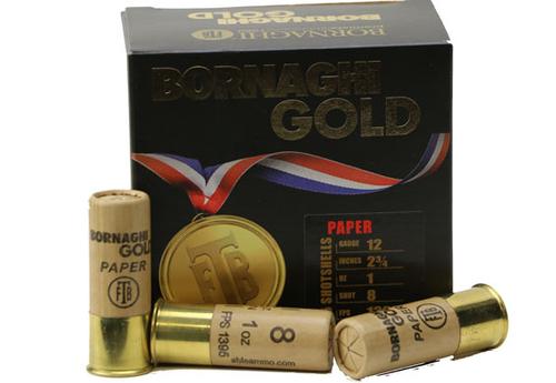 Bornaghi Gold Paper Target Loads T4GOLDPAPER2875, 12 Gauge, 2-3/4", 1 oz, 1300 fps, #7.5 Shot, 25 Rd/bx