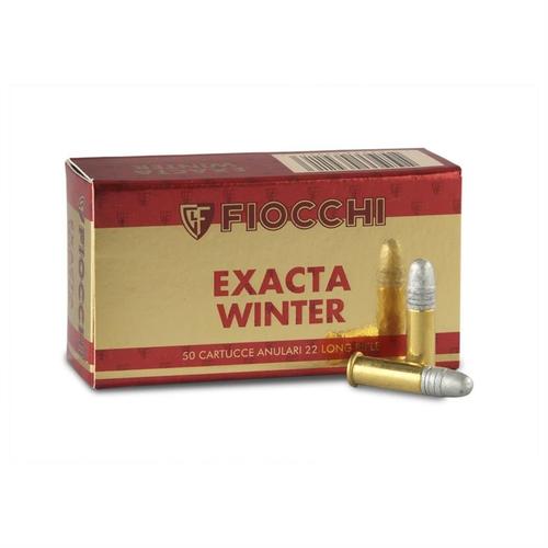 Fiocchi Super Match Biathlon Rimfire Ammunition 22SM340, 22 Long Rifle, Round Nose (RN), 40 GR, 1120 fps, 50 Rd/bx