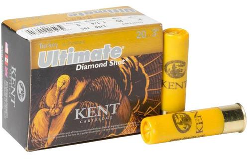 Kent Cartridge Ultimate Turkey Diamond Shotshells C203TK365, 20 Gauge, 3", 1 1/4 oz, #5 Lead Shot, 10 Rds/bx