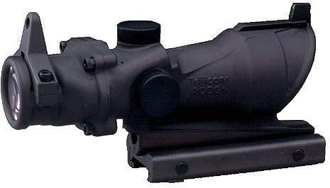 Trijicon ACOG Sight TA01NSN, 4x, 32mm Obj , Black, Illuminated Reticle