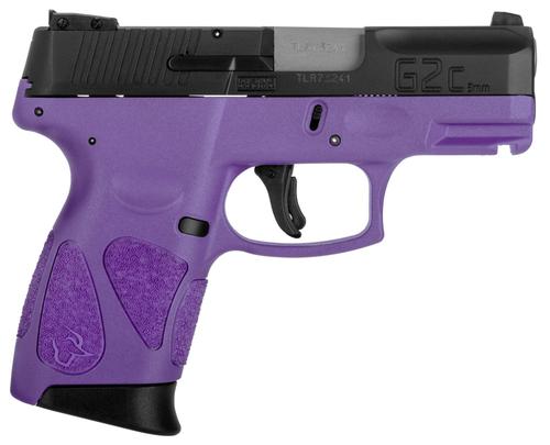 Taurus G2C Semi-Auto Pistol 1G2C93112DP, 9mm Luger, 3.26", Dark Purple Finish, Black Slide, 12 Rds