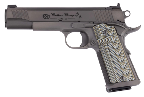 Colt Custom Carry Limited Pistol O1080CS, 45 ACP, 5in, G10 Grips, 8 Rds
