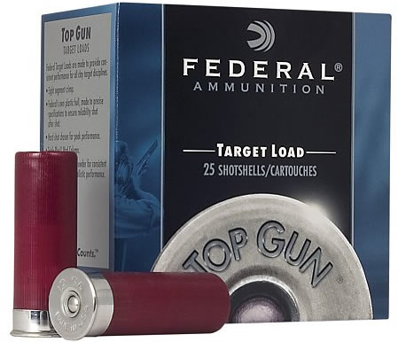 Federal Premium Top Gun Target Shotshells TG12275, 12 Gauge, 2-3/4", 1 oz, 1250 fps, #7.5 Lead Shot, 25 Rds/Bx