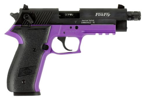 American Tactical FireFly Pistol GERG2210TFFL, 22 LR, 4.90", Polymer Grips, Purple Finish, 10 Rds