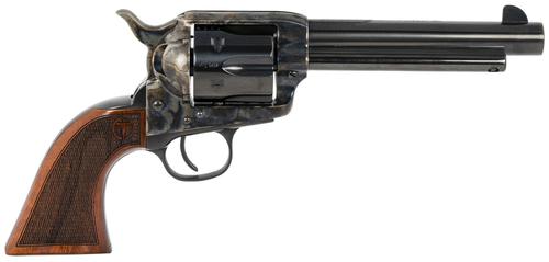 Taylors Smoke Wagon Revolver 550815, 44-40 Win, 5.50", Checkered Walnut Grips, Color Case Hardened Finish, 6 Rds