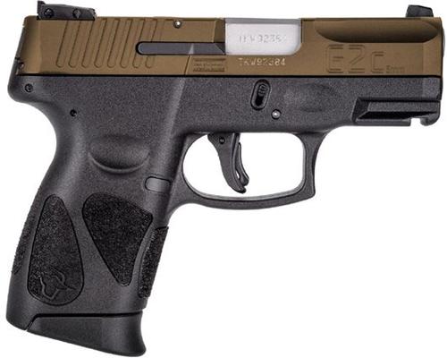 Taurus G2C Semi-Auto Pistol 1G2C93A12, 9mm, 3.2", Black Polymer Grip/Frame, Burnt Bronze Finish, 12 Rds
