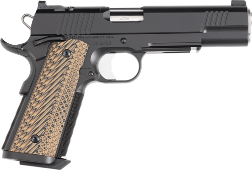 Dan Wesson Specialist Pistol 01794, 10MM, 5", Black Finish, Brown G10 Grips, Serrated Duty Slide, Stainless Match Grade Barrel, Optic Ready 8 Rds