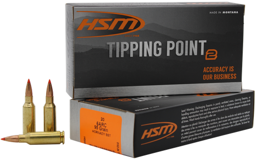 HSM Tipping PointRifle Ammunition 6ARC2N, 6mm ARC, SST, 95 gr, 20 Rd/Bx