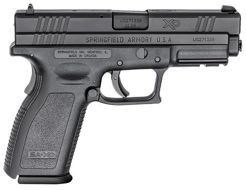 Springfield XD Pistol XD9302, 40 S&W, 4", Black Polymer Grip/Frame, Black Finish, 10 Rds
