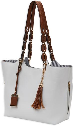 Bulldog White Leather Purse w/Holster BDP055, Hoslter Fits Small Pistols & Revolvers, Ambidextrous Hand