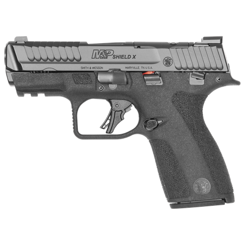 Smith and Wesson M&P9 Shield X Optic Ready Pistol 14264, 9mm, 3.6in, Black Polymer Grips, 13 Rds