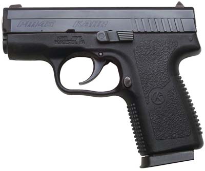 Kahr PM45 Semi-Auto Pistol PM4544, 45 ACP, 3.14", Black Polymer Grips, Blackened Stainless Finish