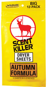 Wildlife Research 580 Scent Killer Dryer Sheets